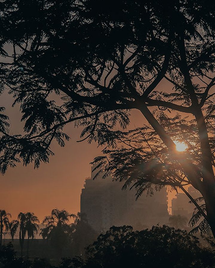 Pôr do sol, depois do preset HONEY